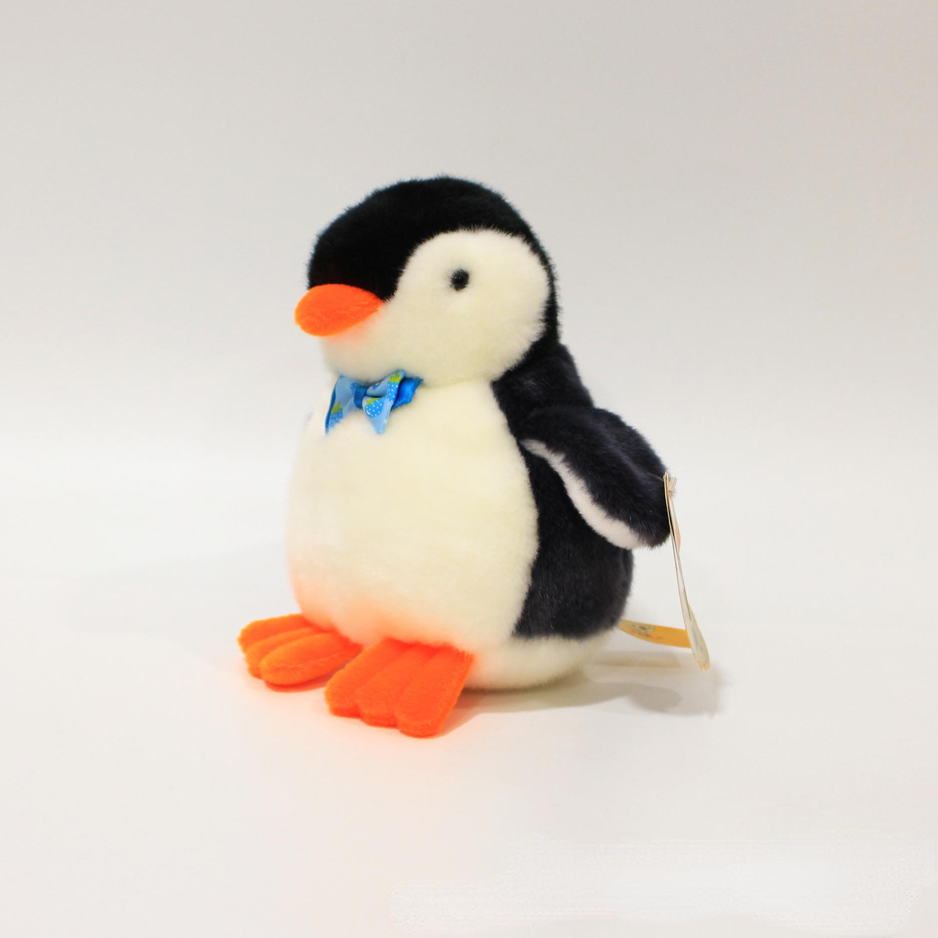 

Кукла-пингвин Q Пингвин Плюшевая игрушка Голосовая кукла пингвина с когтями Кукла-машина Black 13 without bow tie