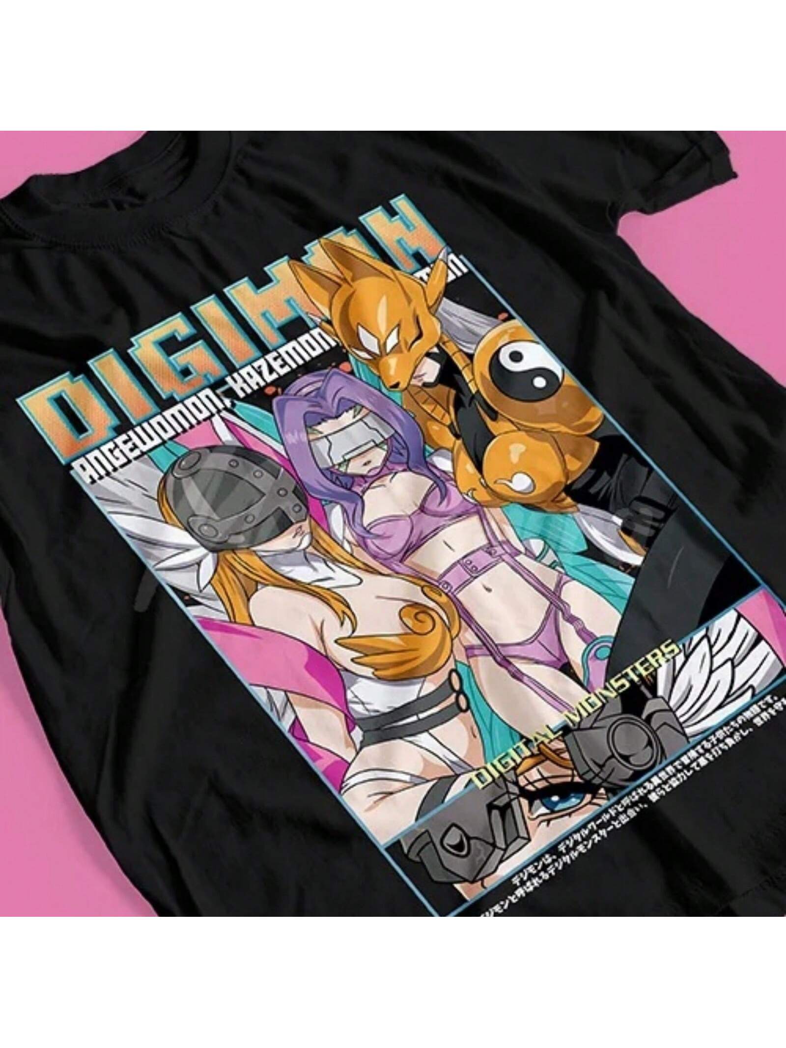 T-Shirt For Anime Digimon Evoluciones Perfectas S разноцветный
