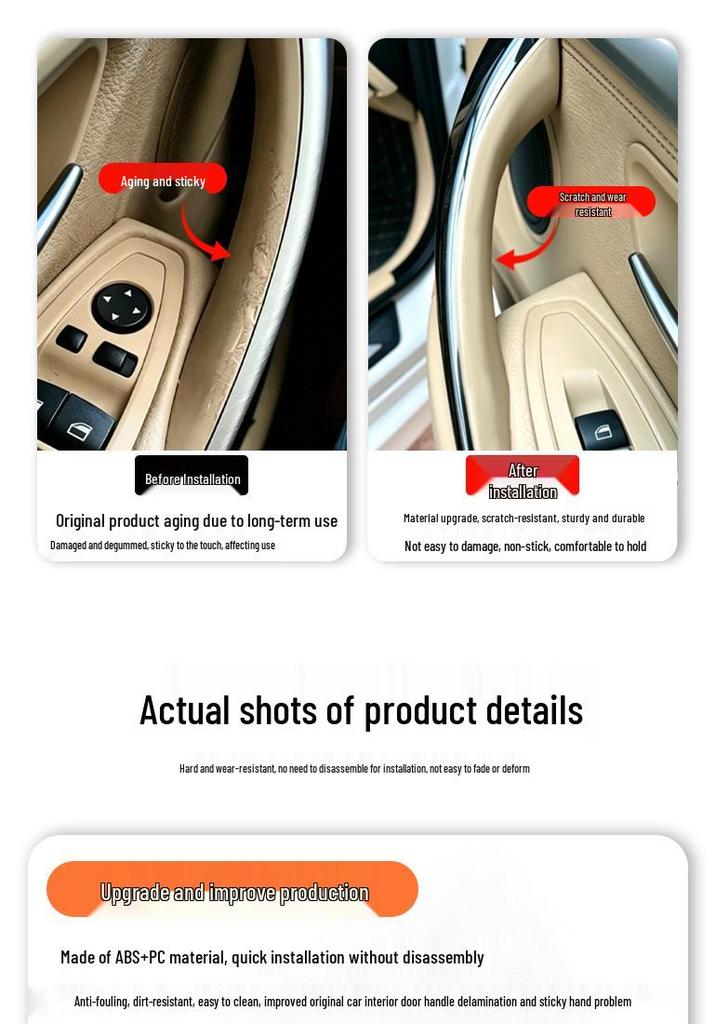 Türgriffabdeckungen für BMW 3er und 4er für Modelle F30, F34, F36, M3 F80