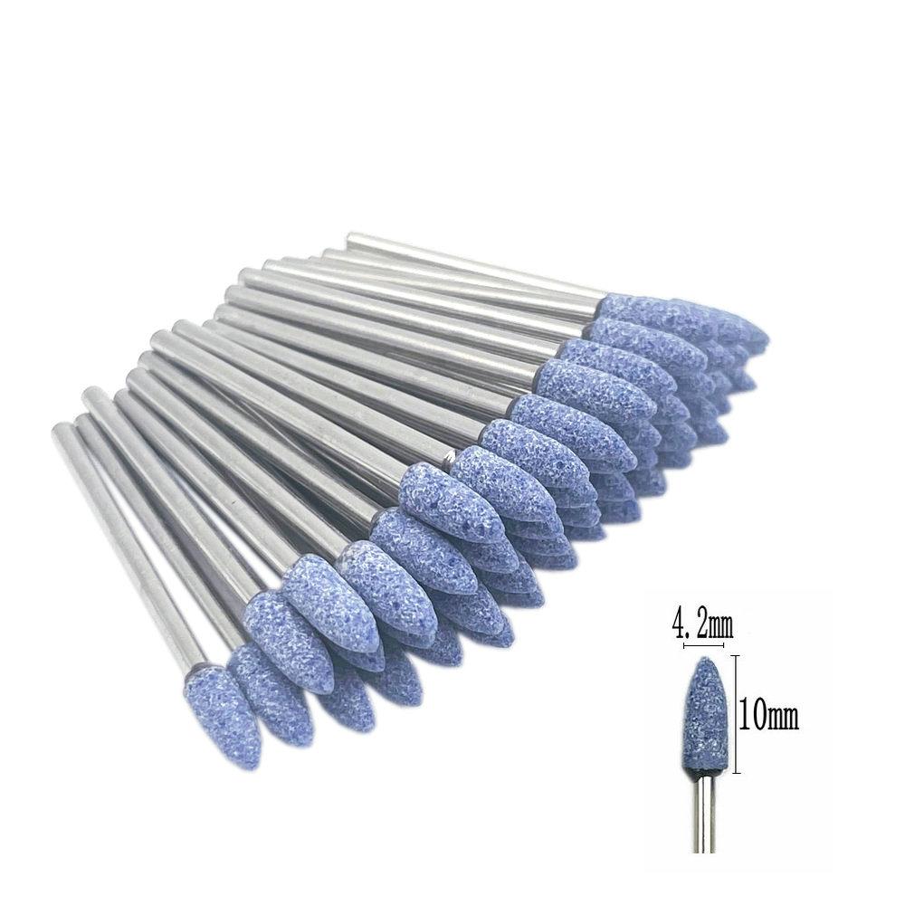 50pcs/set  Dental Stone Grinder Polisher Burs For Contouring Shaping Porcelain Dental Rotary Stone Polisher 2.35mm Shank