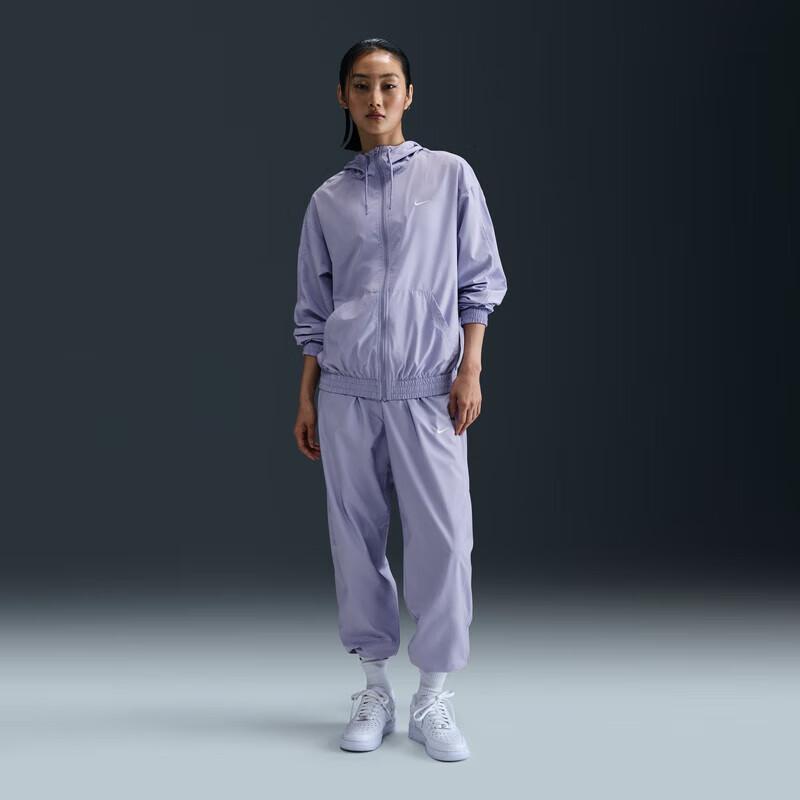 Nike Sportswear Swoosh Soft Skin Comfortable Loose Long Sleeve Jacket Women Jackets Purple FV6299-533