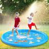 170cm Large Fountain Mat for Pool Water Play, Kids and Pets, Home Pool, Children's Summer, Garden, Patio, Lawn, Foldable, Non-Slip, Durable PVC