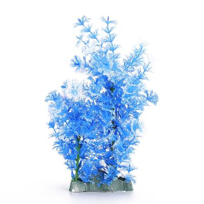 Aquarium Underwater Artificial Plastic Aquatic Plant Landscape Purple White Water Grass for Fish