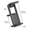 Multiple Functional Phone Tablet Clamp With Duals Screw Mounts Suitable for Tripods Selfie Stick And Monopods