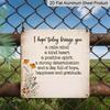 2D Flat, 1pc Vintage Metal Wall Sign with "I Hope Today Brings You Calm" Quote - Retro Calming Phrase Plaque Suitable for Outdoor Decor - Flat Panel