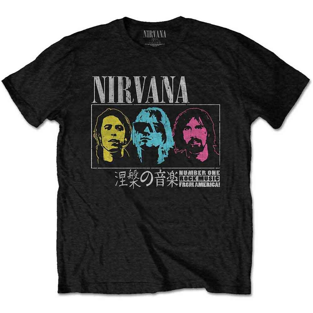 Nirvana Japan T-Shirt Black New Unisex T-Shirt XXL