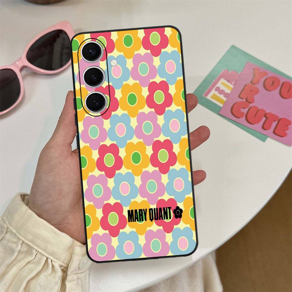 Fashion M-Mary Q-Quant Phone Case For Samsung S 24 Fe 25 Ultra Plus 20 Lite 21 30 22 23 24 22 Ultra 5G Fundas