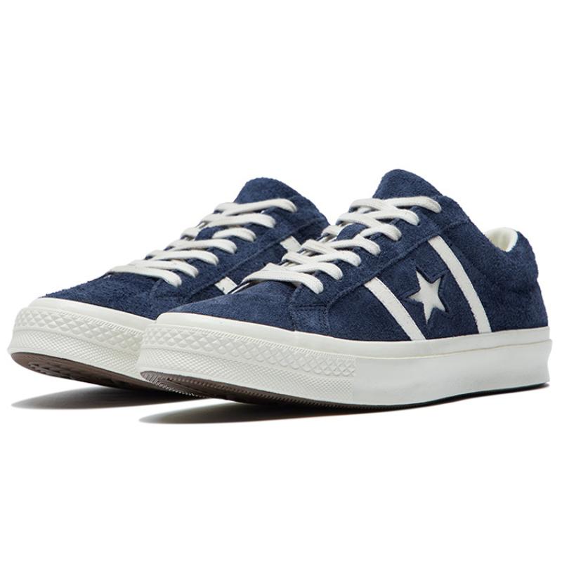 Converse One Star Acadamy Ox Obsidian Trendy Versatile Low-Top Espadrilles Unisex Navy Blue
