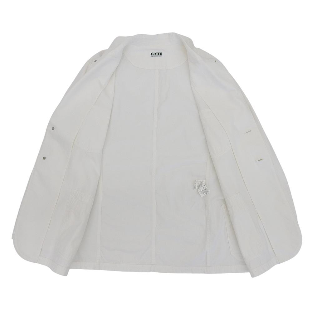 S'YTE Men's White Cotton Jacket UM-J55-005 Jacket ― whiteUsed