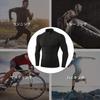 Nesseo Winter Compression Long Thermal High Power for Running Men's Undershirt, Fleece-Lined, Sleeve, Undershirt, Neck, Stretch, Sweat-Wicking,