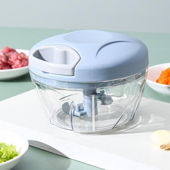 Grinder Manual Pull Cord Food Chopper for Garlic Ginger Peppers Onion Puree