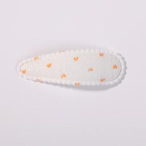 Yalun Jewelry Popular Daisy Bb Clip Small Printed Hair Accessories Daily Fabric Handmade Hairpin 4572