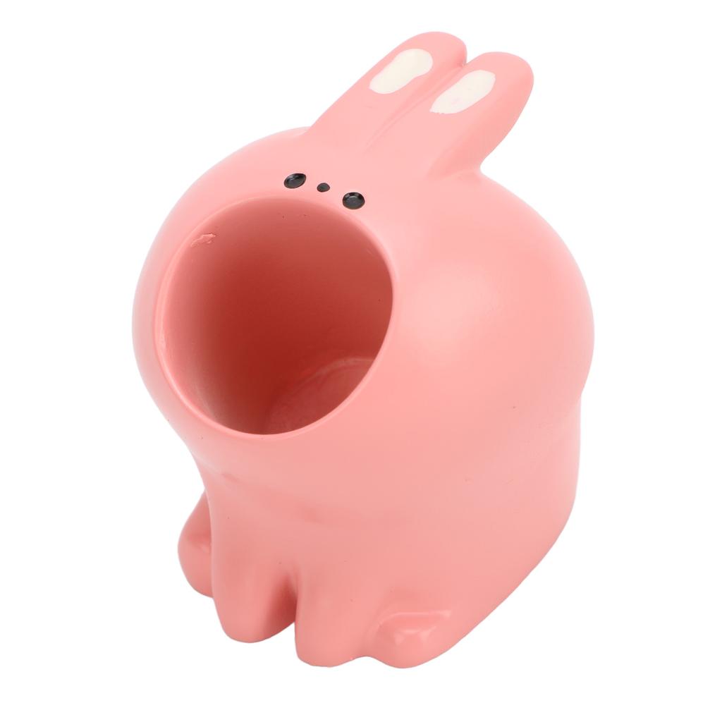 Resin Cute Animals Pen Organizer Cute Decoration Animal Pen Storage Stand Holder for Desk Brown