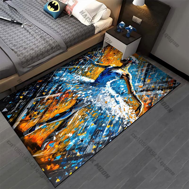 Ballet dancer vibrant artistic expression carpet Yoga living room room decor children's crawling mat doormat area rug