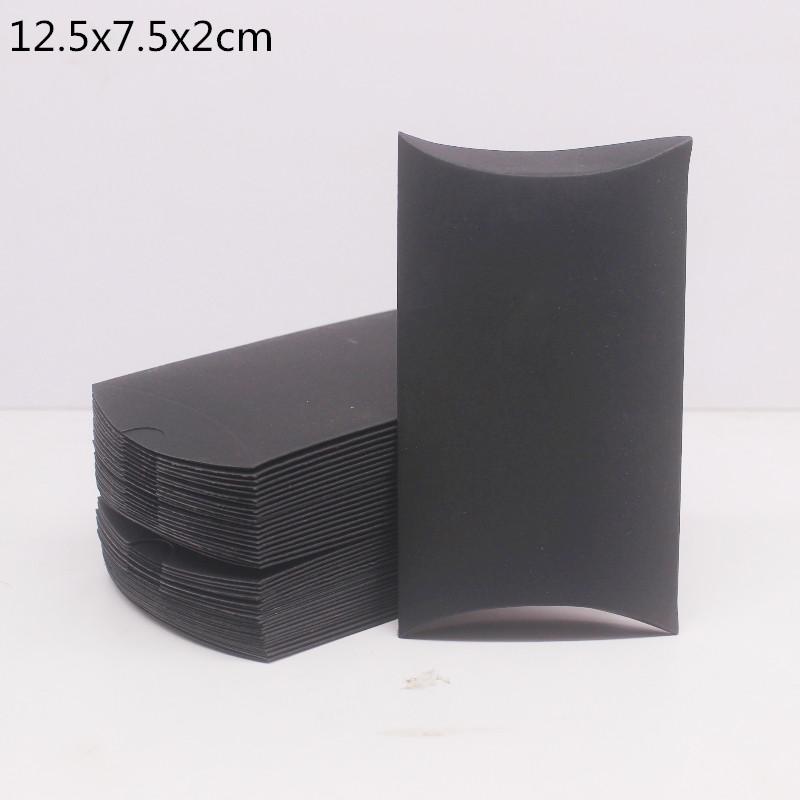 

Подарочная коробка из чистой бумаги своими руками. Подарочная коробка-подушка разных размеров с прозрачным окном из ПВХ, коробка с окном из крафт-бумаги/белой/черной бумаги для подарка, 10 шт. 10box чёрный