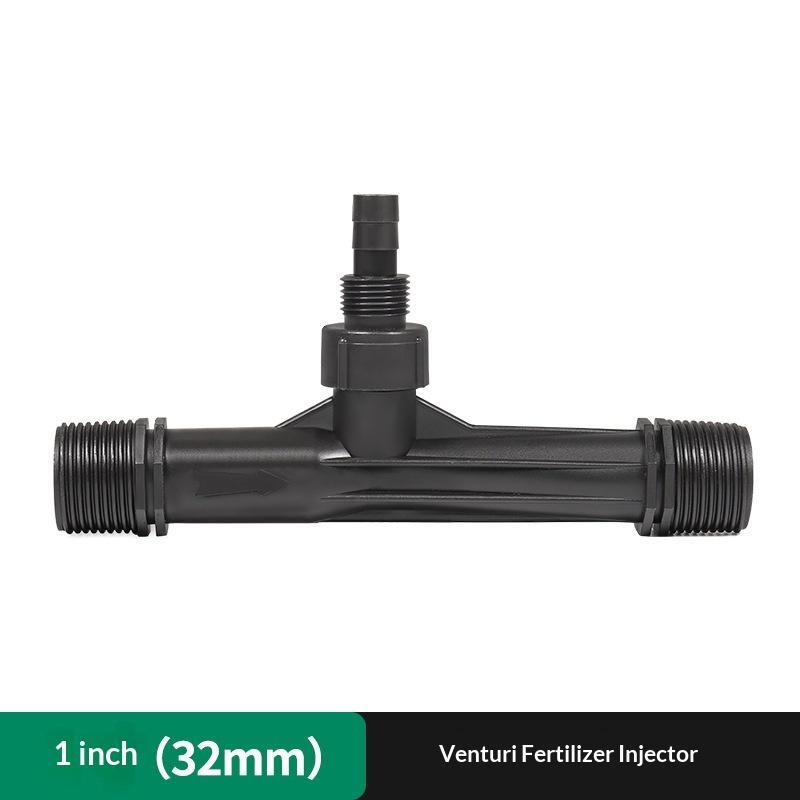 Venturi Irrigation Injector Heavy Duty Black Leakproof for Farm Irrigation Garden Vegetable Patch Watering