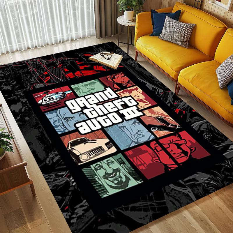 Gta Iii Cover Living Room Non-Slip Area Rug Soft Carpet for Bedroom Game Playroom Sofa Office Home Decor Doormat Christmas Gift C9211699