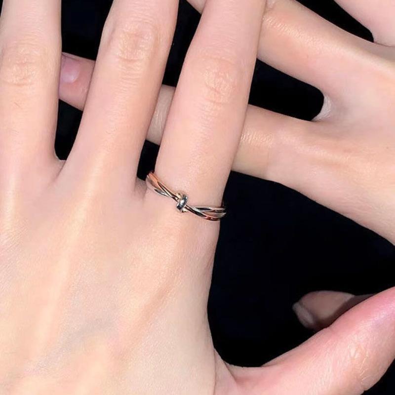 

Ring Couple Pair of Rings Unique Design Sense High-end Luxury Gift for Women Men s style