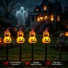 4-in-1 Pumpkin Stake with LED 4Pcs/Set Halloween Solar Ghost Light, Festive Outdoor Lighting Lights, Waterproof Decorative Lamp for Garden Patio