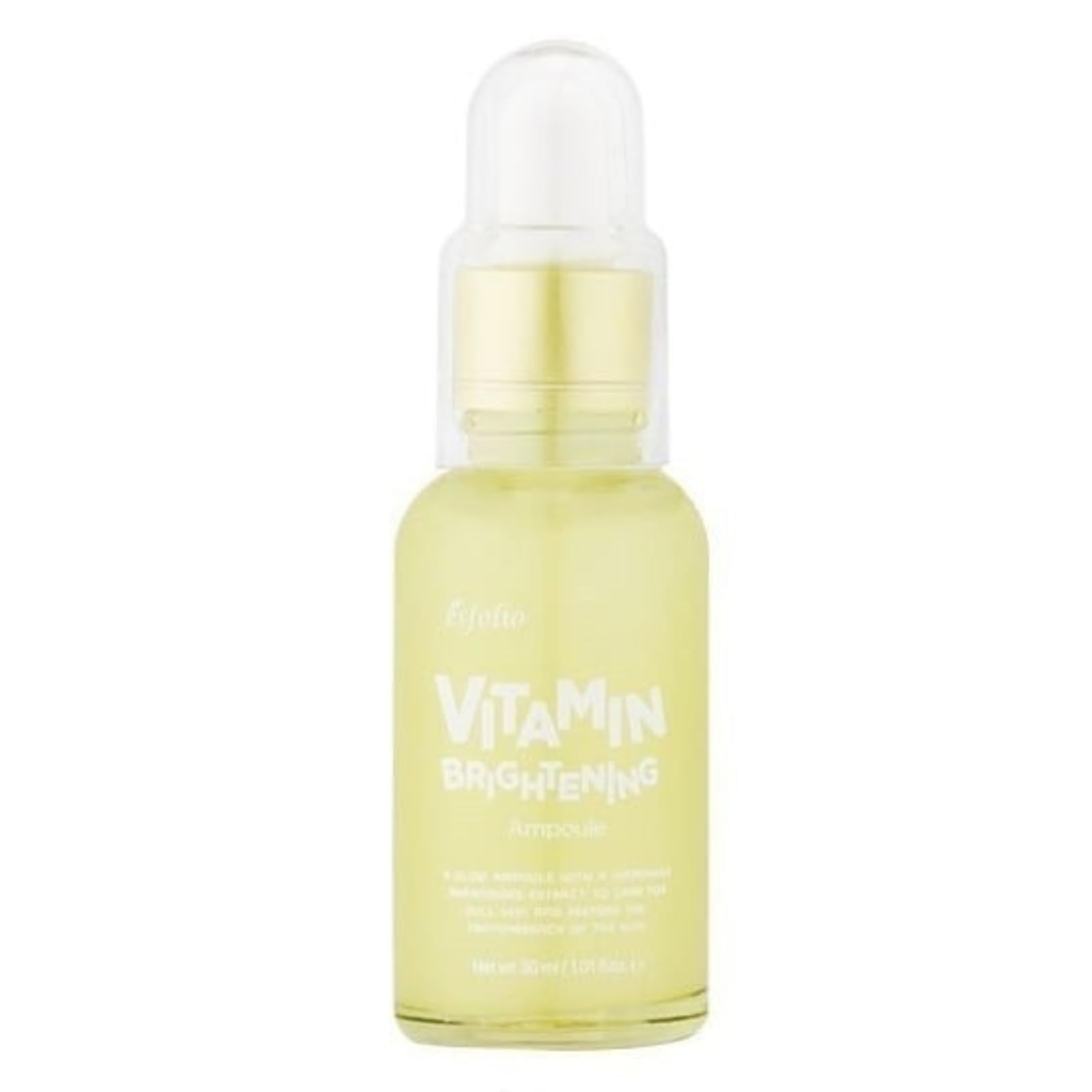 

esfolio Vitamin Brightening Serum 30ml Beauty Serum Contains Fruit Extracts (Lemon, Orange, etc.) Contains NiacinamidePanthenol For a Brighter