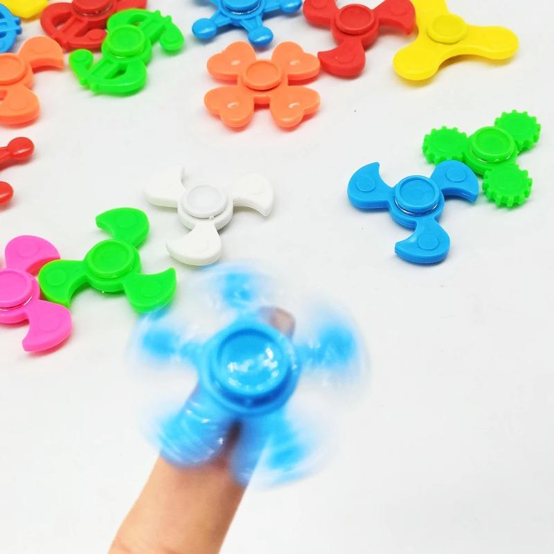 Toys 10pcs 4cm Fingertip Gyroscope Children's Party Gifts Kindergarten Stress Relieving Fun Mini Fingertip Gyroscope Gift