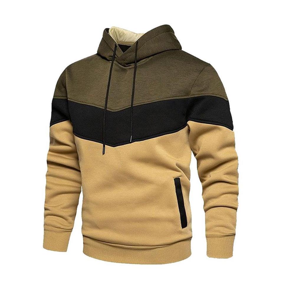 Sweat à capuche à manches longues pour homme - Veste décontractée ample et chaude pour l'automne/hiver