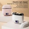 3-In-1 Electric Nail Clipper Automatic Kids Adults Seniors Nail Trimmer with LED Light 3 Speed Baby Manicure Grinding File Fingernail Cutter Polisher