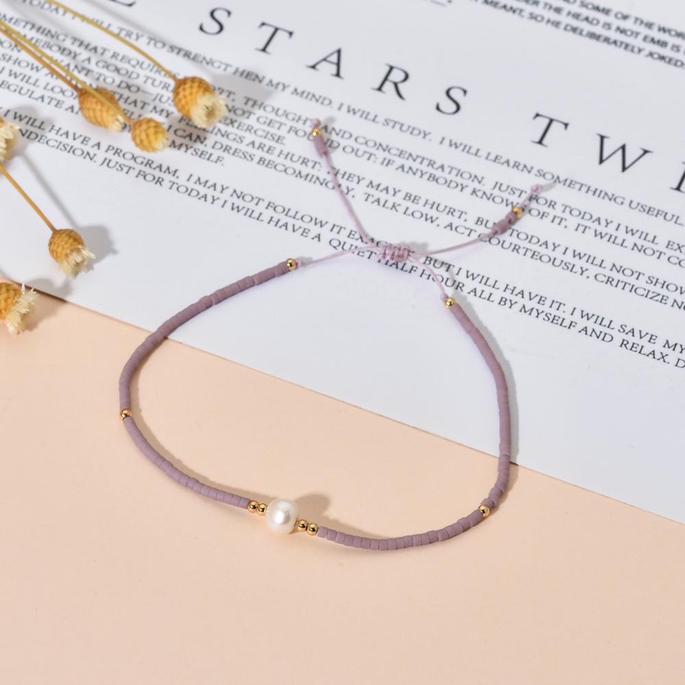 ZMZY Natural Pearl MIYUKI Bracelet Charm Handmade Beaded Glass Seed Beads Bracelets For Women Boho Adjustable Rope Lady Jewellry