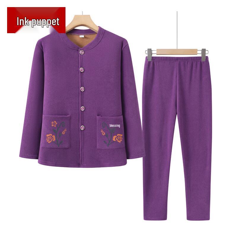 Women's Thickened Thermal Underwear Set for Seniors
