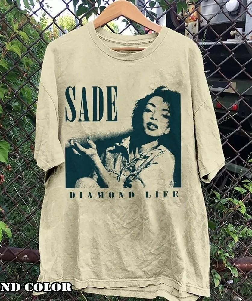 Sade Diamond Life Sand Graphic Short Sleeve T shirt Reprint S5XL Men Women Unisex T-Shirt XXXXL