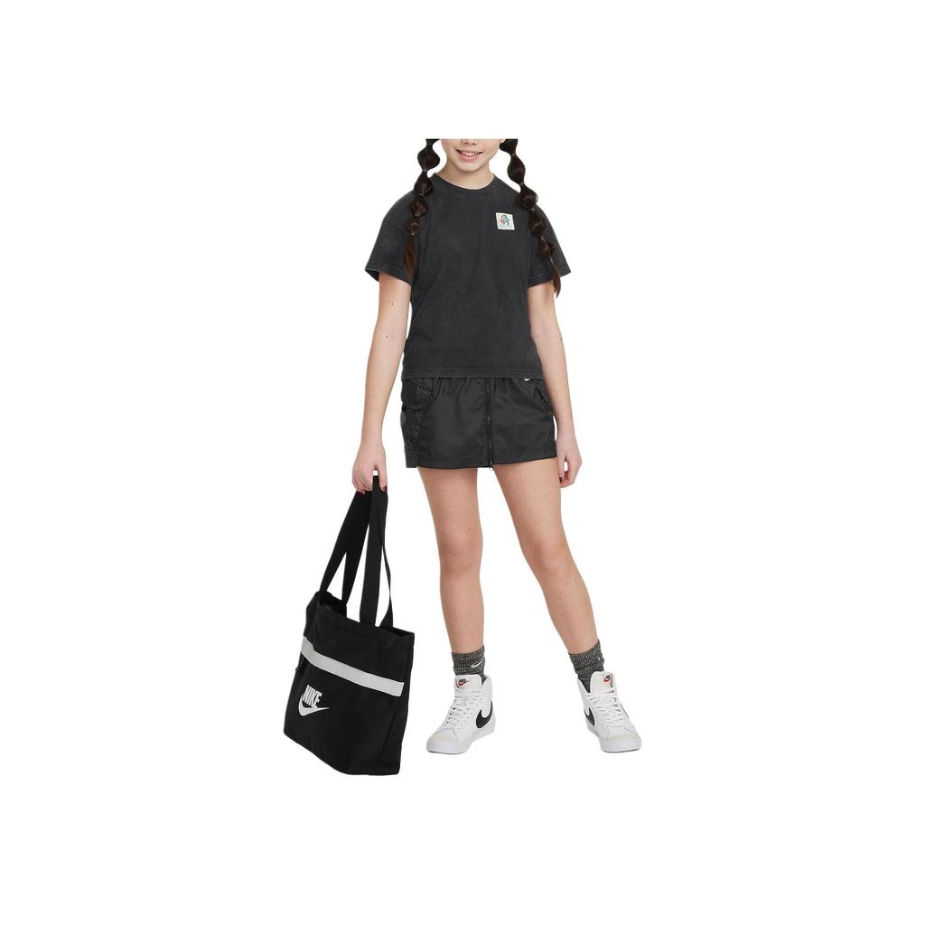 Nike Sportswear Printed Anime Pattern Crew Neck Short Sleeve T-Shirt Kids T-Shirts Black FV5416010