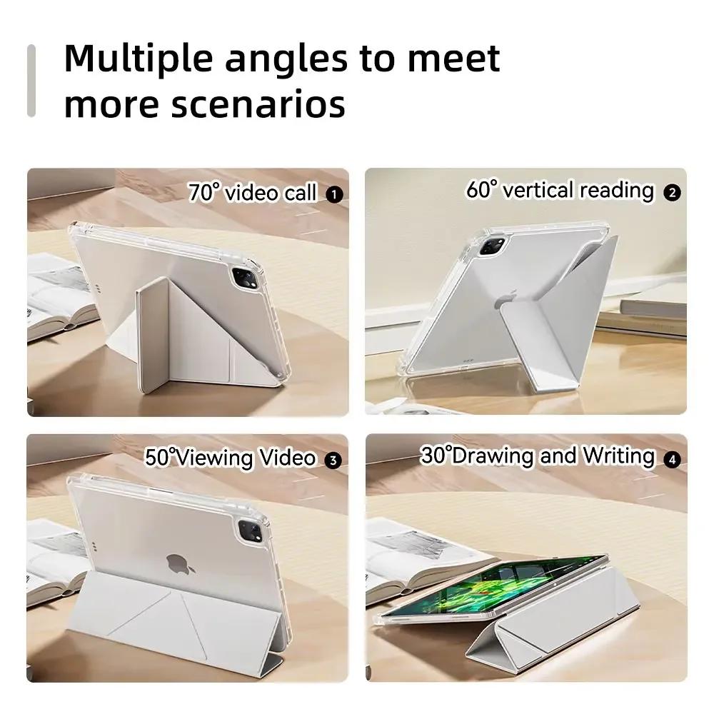 Protect Case For IPad Air 3 10.5 Inch for IPad 7th Gen 8th Gen 9th Gen 10.2 Inch Smart Cover with Y Fold Pencil Slot Holder