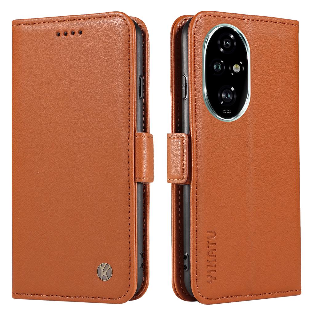 YIKATU YK-003 For Honor 200 Pro 5G Case PU Leather Phone Wallet Cover