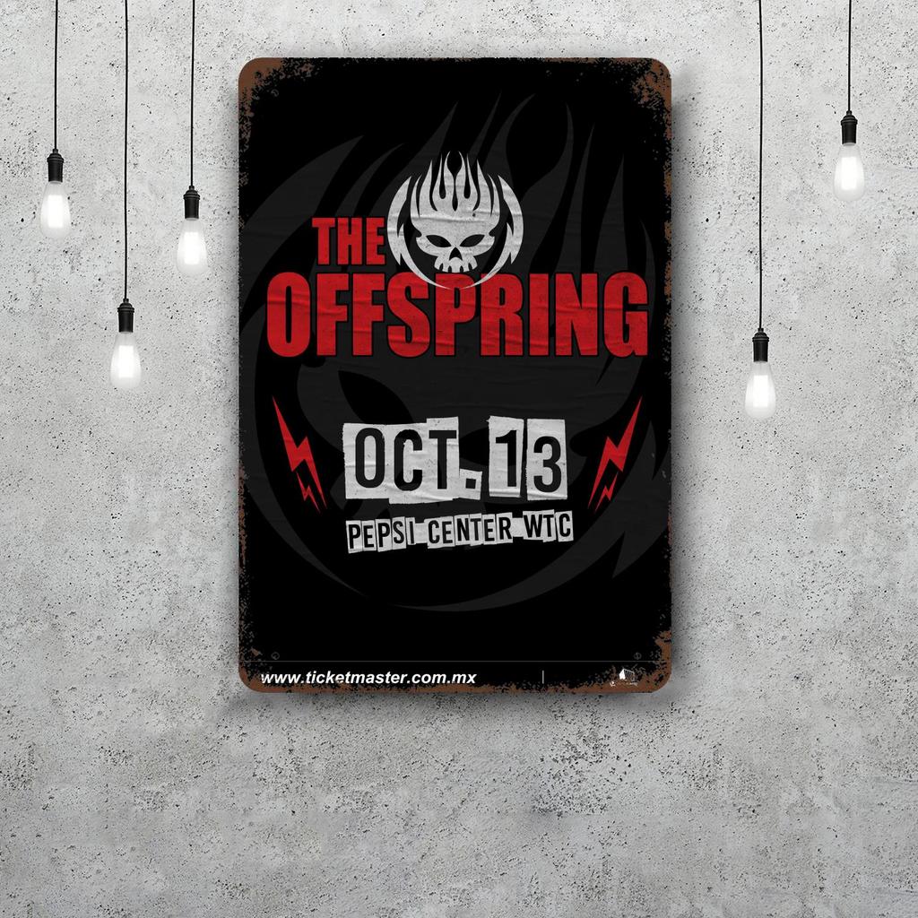 The offspring Vintage Blechschild Heimdekoration Wanddekoration Kunst Wandbild Raumdekoration Dekor Retro Metallschild Platte Bar Poster
