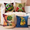 Cartoon P-Pepe The Frog 45*45cm Cushion Cover Pillow Cover Decor Pillowcase Home Pillowcase For Couch Pillow