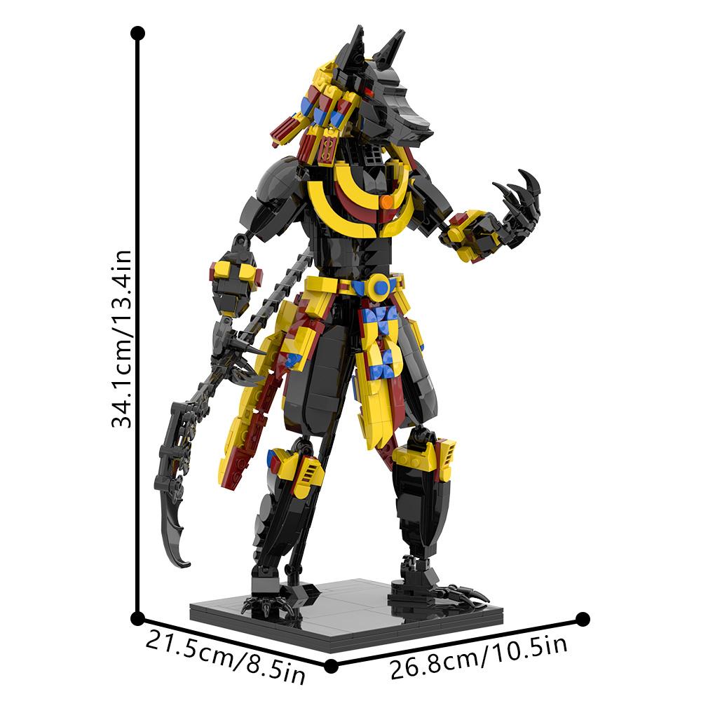 MOC-112777 Anubis Building Blocks Model Egyptian