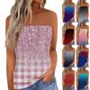 Crop topy pro ženy Sexy Cami tílko Letní trubkové Bez rukávů s potiskem Kamizolové tričko Vesta