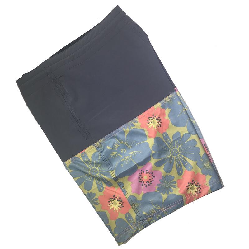 2023 New Elastic Quick-Dry Surfing Beach Shorts with Waterproof Light Board and Custom Logo Option