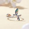 Boho Engraved Flower Flora Women Rings Ancient Vintage Finger Accessory For Party Daily Wear Personality Rings Female Jewelry