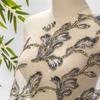 1 Yard Golden Thread Honeysuckle Patterned Fabric Net Mesh Lace Fabric for DIY Hanfu Dress Headwear Formal Dress Fabric