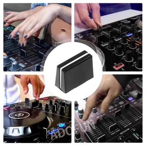 Set of 10 Fader Caps, Slide-On Mixer Fader Caps, Potentiometer Caps, Mixer Fader Knob Cover Replacements