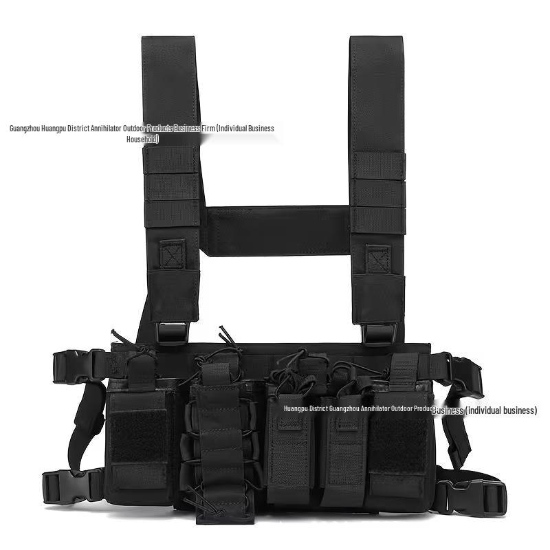 Men's Outdoor Tactical Chest Rig Vest with Multi-Pockets