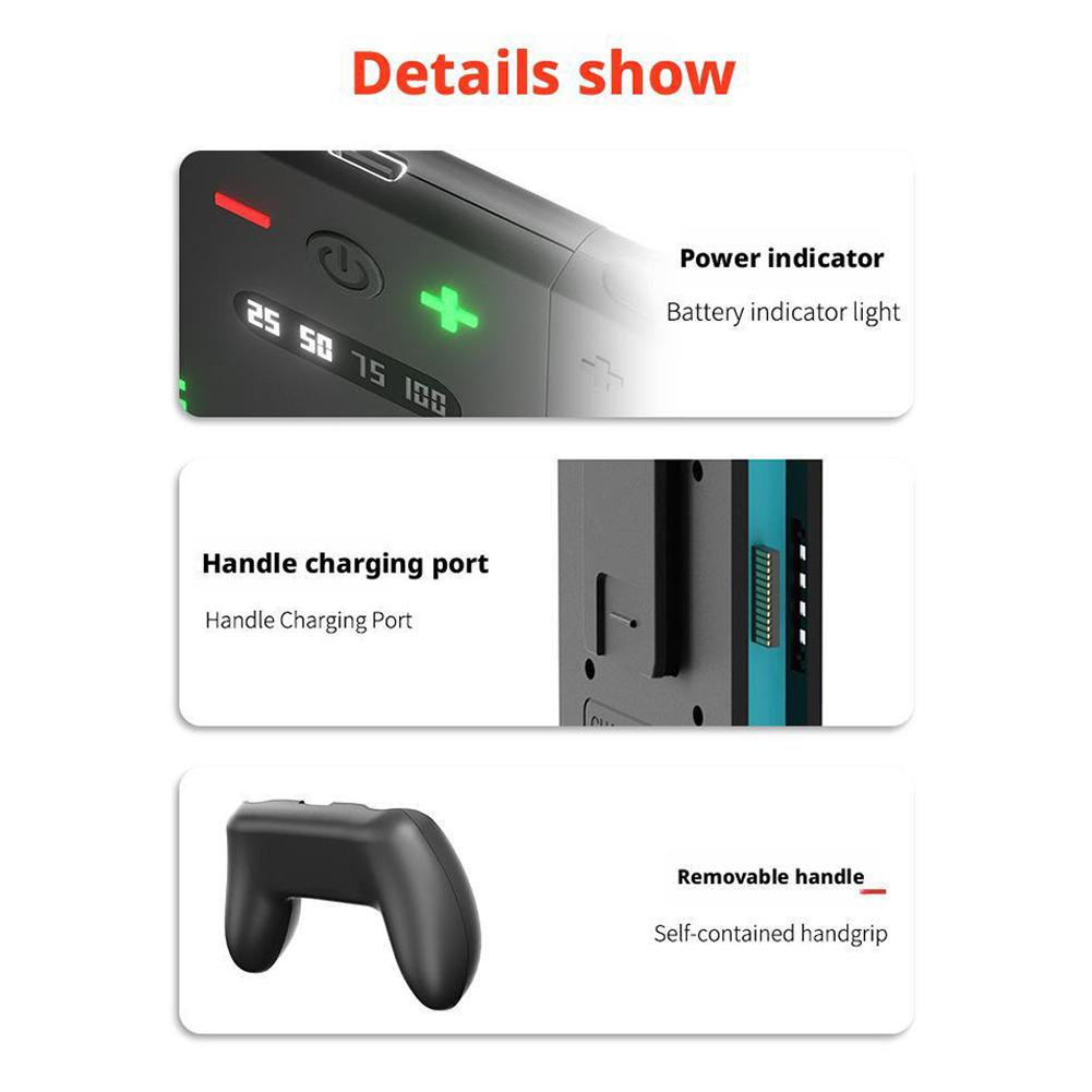 Lade-Griff für Switch 2 Game Controller Abnehmbare Handheld-Ladestation für NS2 Linke/Rechte Controller Schnelllade-Dock
