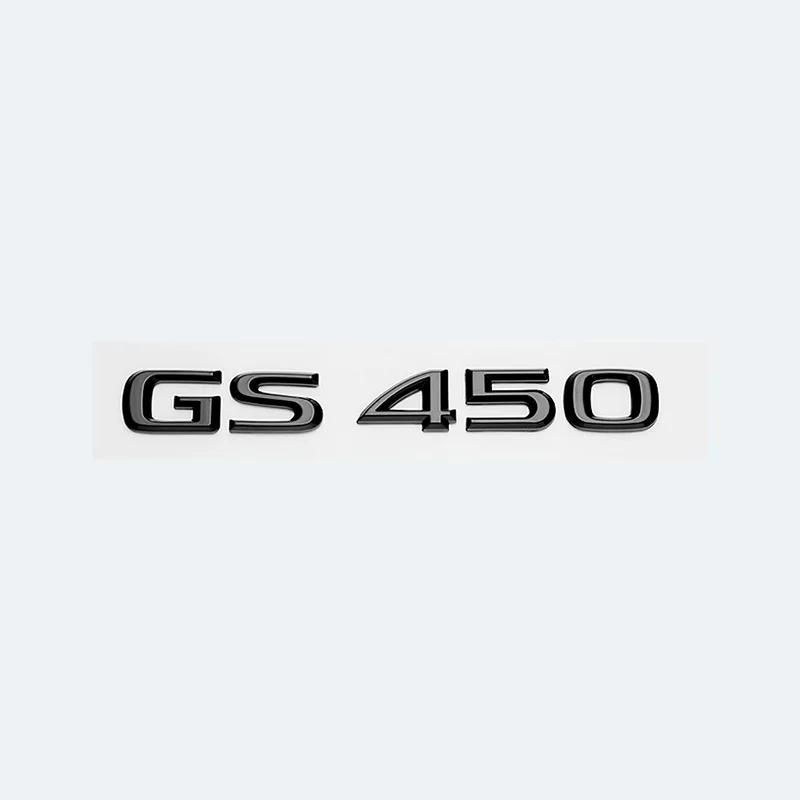 Pro Lexus GS200t GS250 GS300 GS350 GS430 GS460 GS450h HYBRID Logo zadního kufru Lesklá černá Znak ABS Dopis o modernizaci