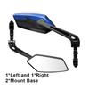 Bicycle Handlebar Reflector Rear View Mirror Mountain MTB Electrical Bike Scooter Wide-Range Cycling Adjustable Angles Mirrors