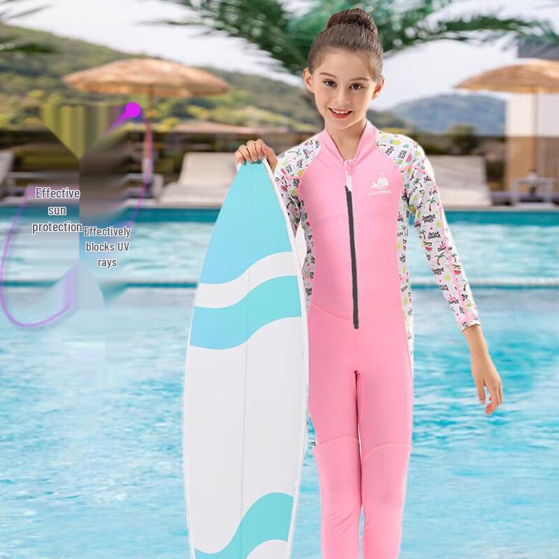 SAKINNO Kids  Long Sleeve Sun Protection Swimsuit L (8#)