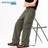 Jeanswest Men's Loose Fit Pleated Wide-Leg Cargo Pants