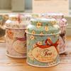 Small Cylinder Tea Food Storage Toothpick Caddy Tin Canister Boxes