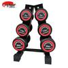 JINGRUIDA 105kg Fixed Dumbbell Set with Double-Layer Rack