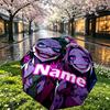 Custom Name Personalized Harley Quinn Joker Print Umbrella, Auto Open Close, 8‑Rib Sturdy Frame, Commute Camping Hiking Use, Birthday Gift
